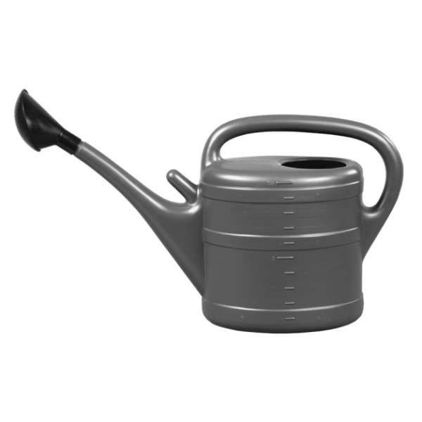 Zálivka a hadice - Konev 10l s růžicí plast antracit