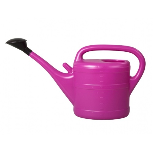 Zálivka a hadice - Konev 10l s růžicí plast bordó