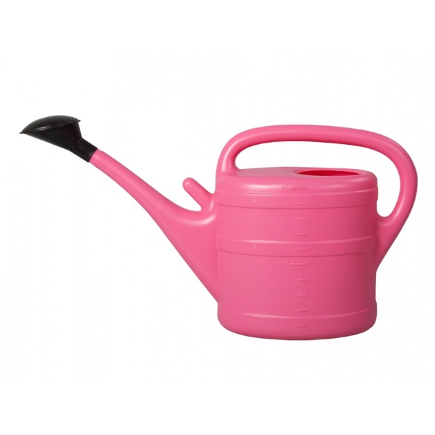 Zálivka a hadice - Konev 10l s růžicí plast růžová