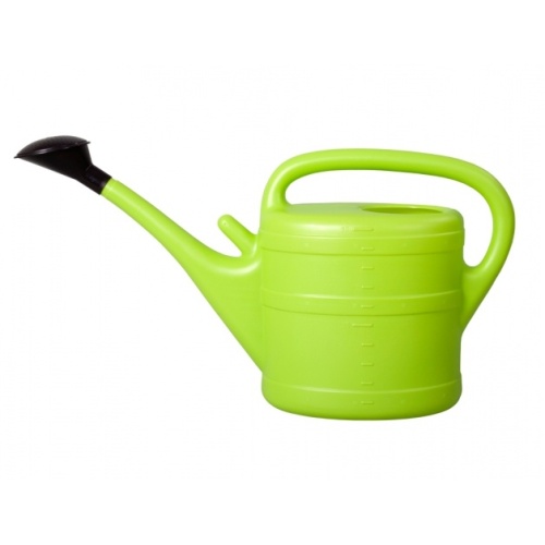 Zálivka a hadice - Konev 10l s růžicí plast světle zelená