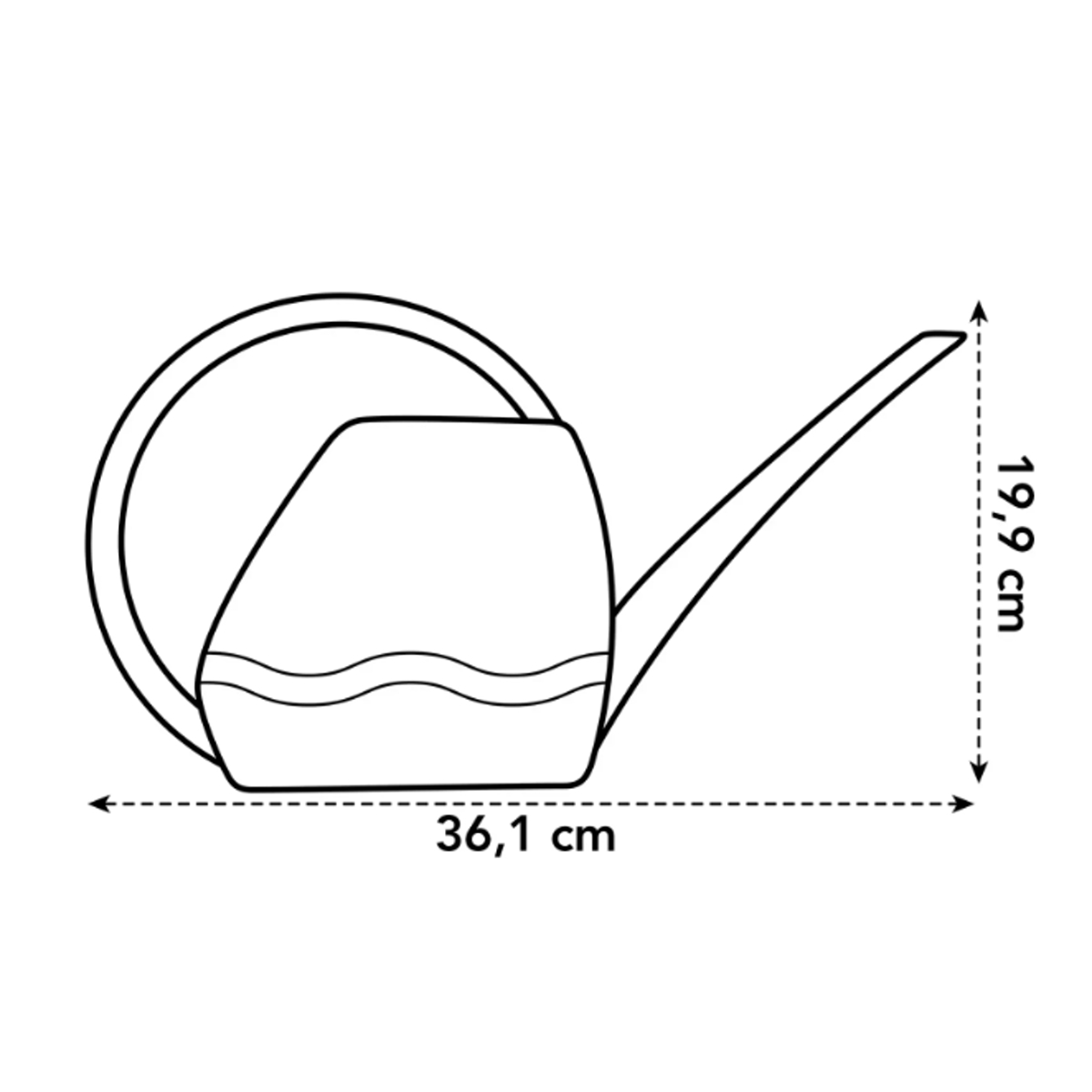 Konvička ELHO Aquarius bílá 3,5l-1