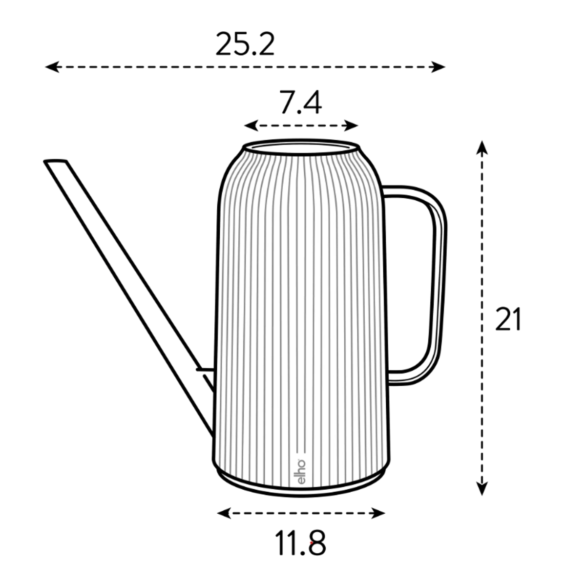 Konvička ELHO Vibes Fold antracitová 1,7l-1