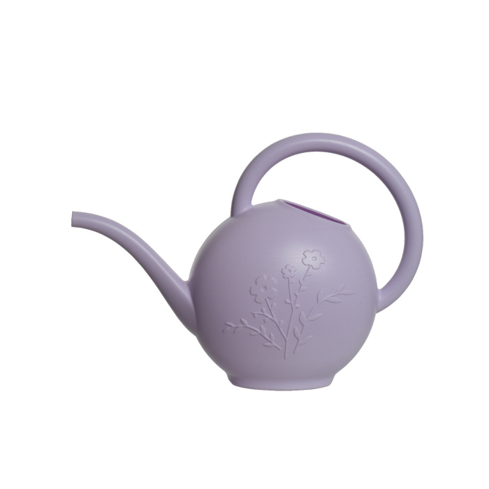 Zálivka a hadice - Konvička plastová s květy fialová 1,8 litru