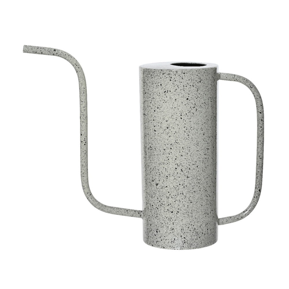 Konve a nádoby na vodu - Konvička pokojová kovová sv.šedá 31cm