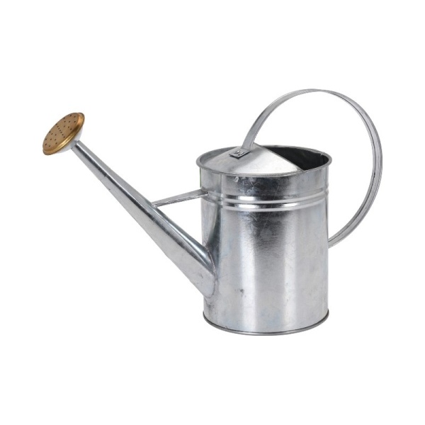 Zálivka a hadice - Konvička zahradní s kropítkem kovová 15,5cm