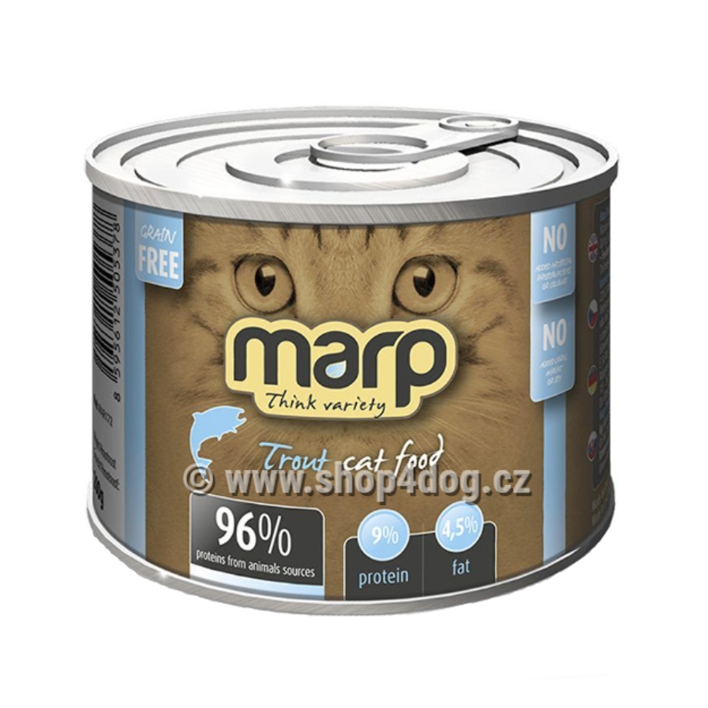 Krmiva a doplňky stravy - Konzerva MARP pstruh 200g