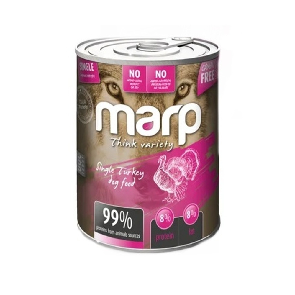 Krmiva a doplňky stravy - Konzerva MARP Variety Single krůtí 400g