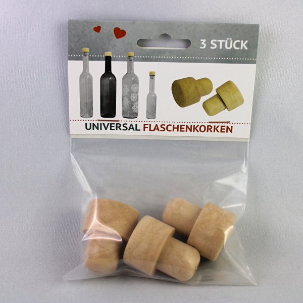 Zavařovací sklenice, lahve a příslušenství - Korková zátka 3ks