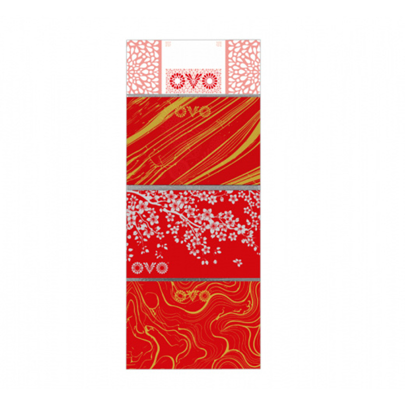 Obtisky a košilky na vajíčka - Košilka smršťovací na vajíčka OVO červená