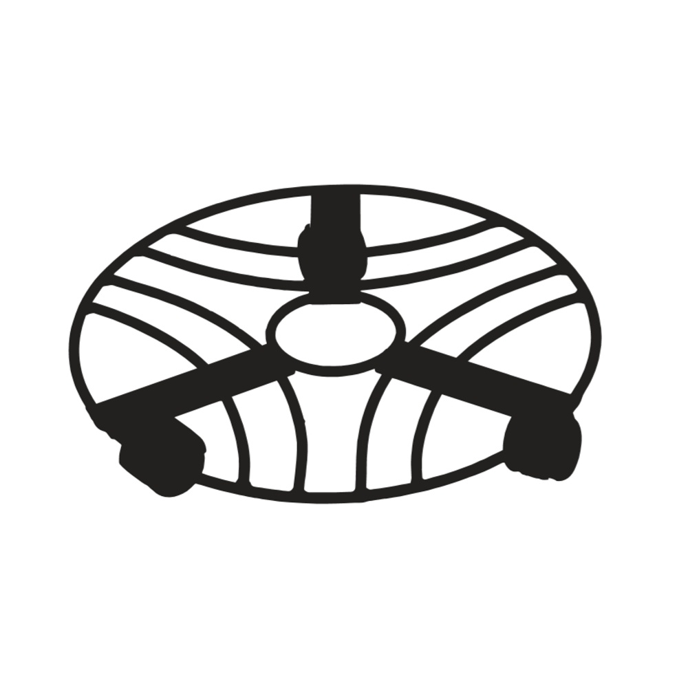 Opory VATAX - Kovová podložka na kolečkách VID černá 40cm