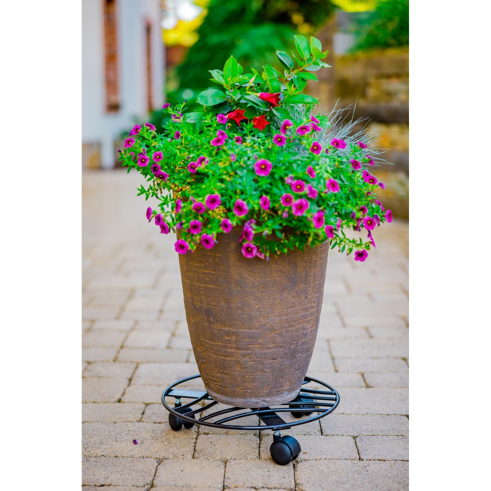 Kovová podložka na kolečkách VID černá 40cm-0