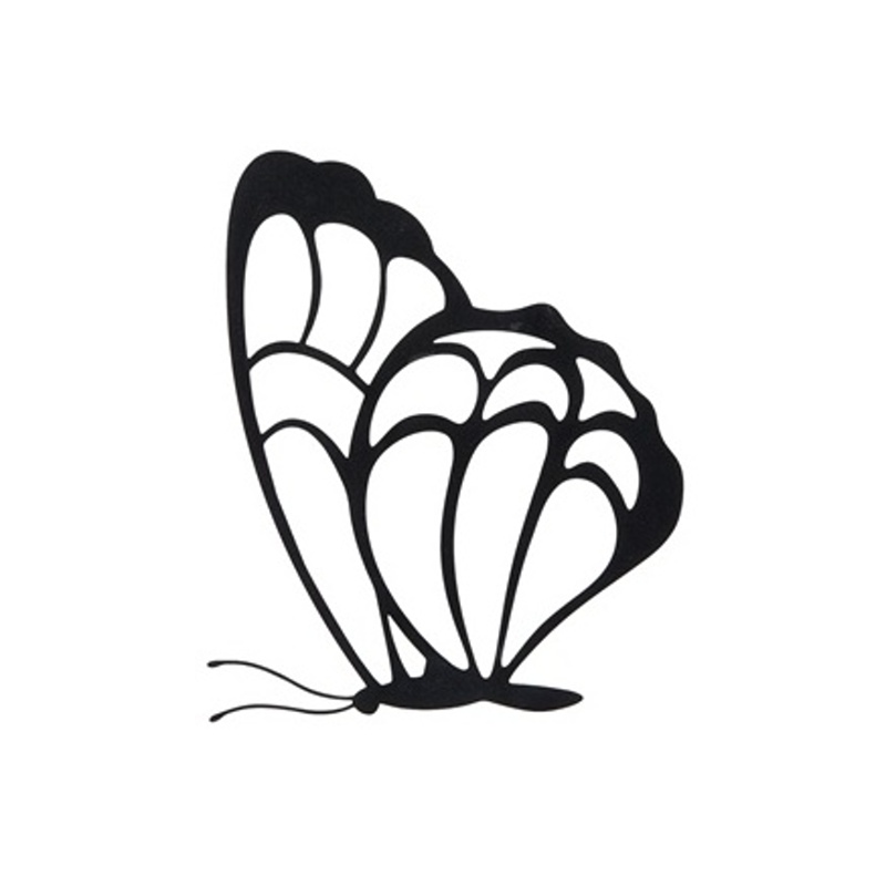 Kovové dekorace - Kovový motýl na zeď 38x34,5cm