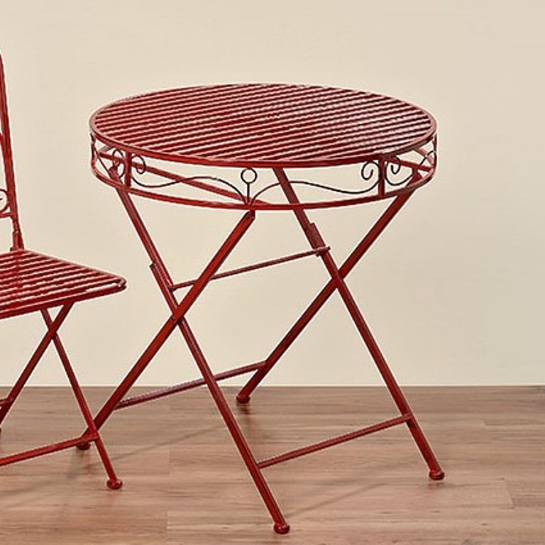 Kovový stůl kulatý CAPRI-0