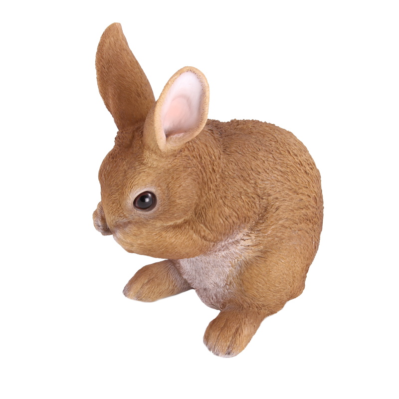 Králík mládě stojící polyresinovýmix 25cm-1