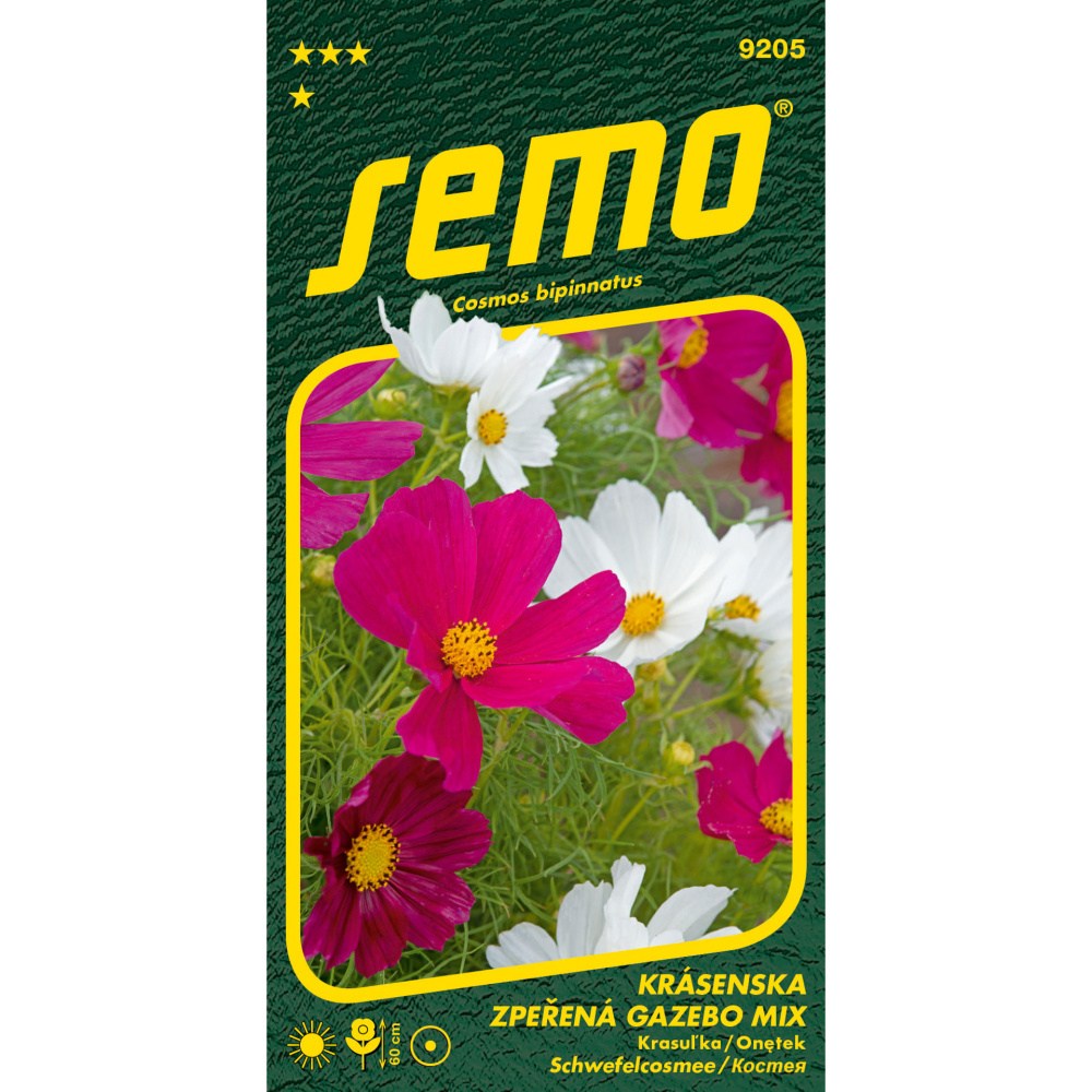 Osivo letniček - Krásenka zpeřená Gazebo směs