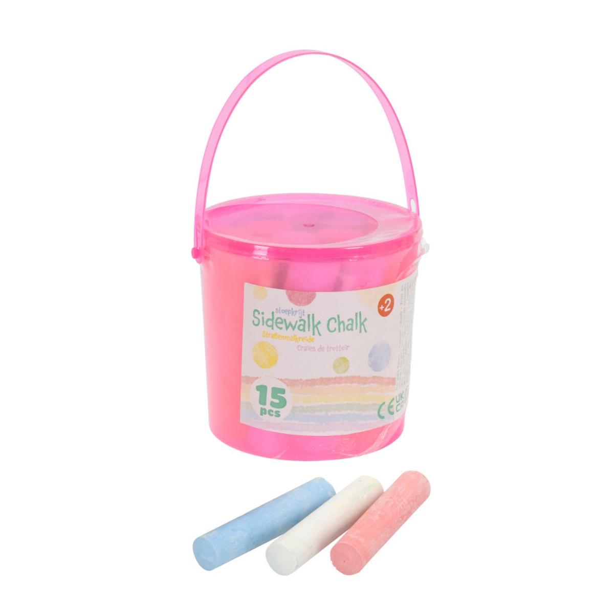 Dětské zboží - Křída JUMBO 3 barvy kyblíku 15ks