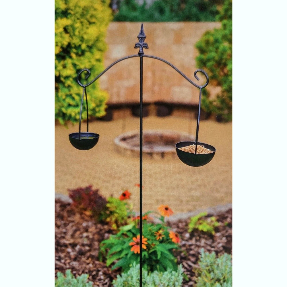 Krmítko/pítko váhy VAZUL kovové černé 163cm-0