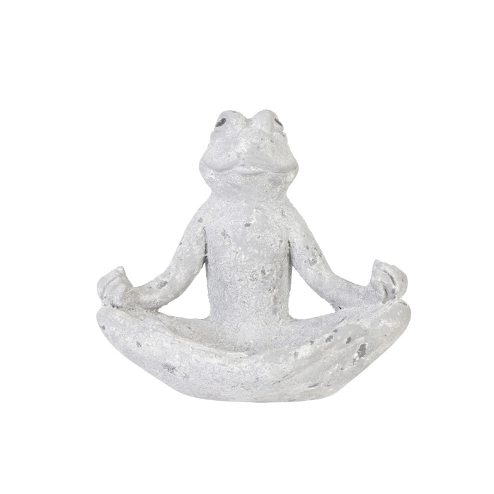 Krmítka, budky, domečky - Krmítko pro ptáky tvar žába keramika šedá 40cm