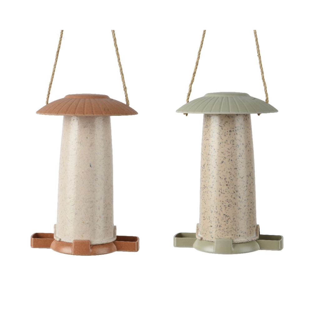 Krmítka, budky, domečky - Krmítko pro ptáky závěsné bamboofiber mix 22cm