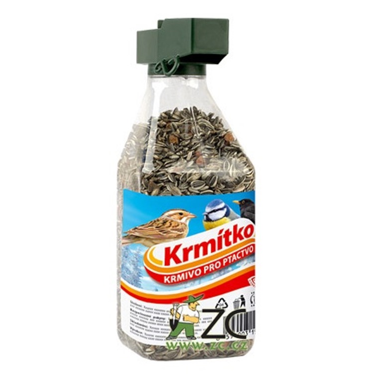 Krmítka, budky, domečky - Krmítko závěsné s náplní 500g KRMÍTKO