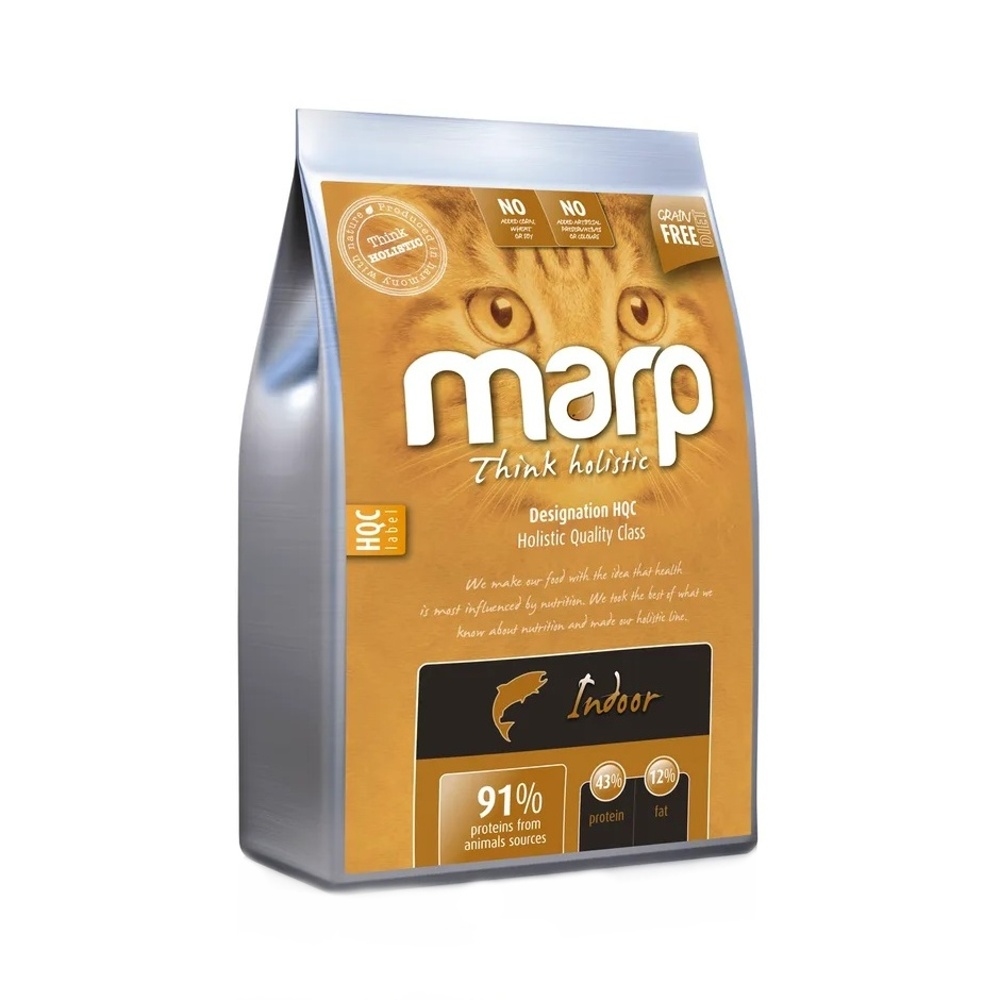 Krmiva a doplňky stravy - Krmivo MARP Indoor losos/treska 0,5kg