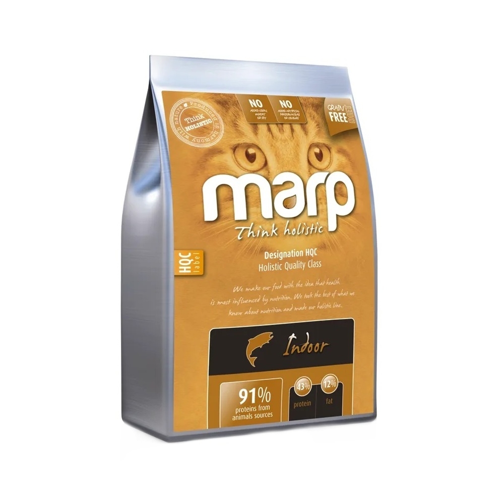 Krmiva a doplňky stravy - Krmivo MARP Indoor losos/treska 2kg