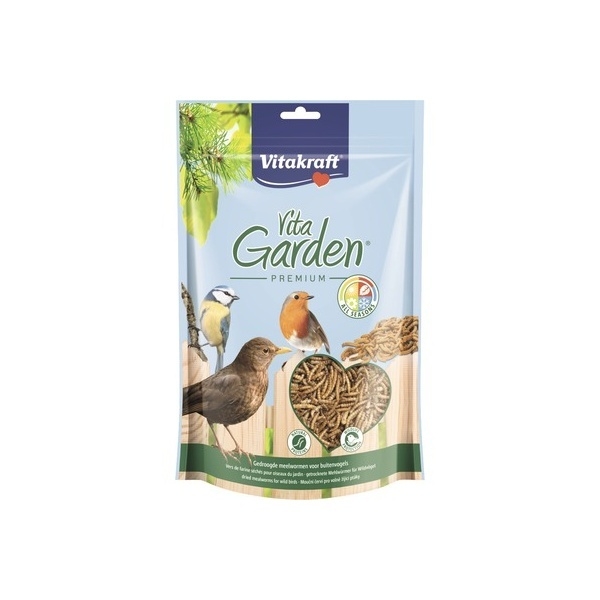 Krmítka, budky, domečky - Krmivo pro ptáky červ moučný VITA GARDEN 200g