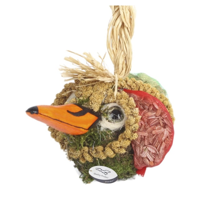 Krmítka, budky, domečky - Krmná hlava husy pro ptactvo 25cm