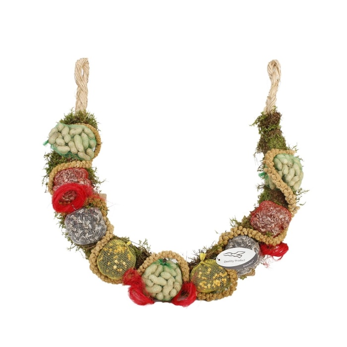 Krmítka, budky, domečky - Krmný závěsný kruh pro ptactvo 55cm