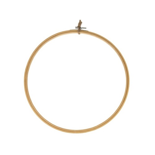 Dřevěné a proutěné dekorace - Kruh závěsný dřevěný přírodní 30cm