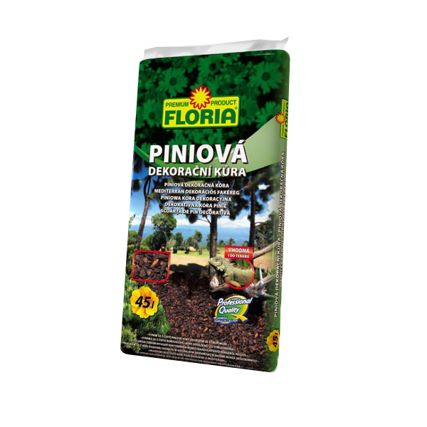 Substráty a mulče - Kůra piniová dekorační FLORIA 45l