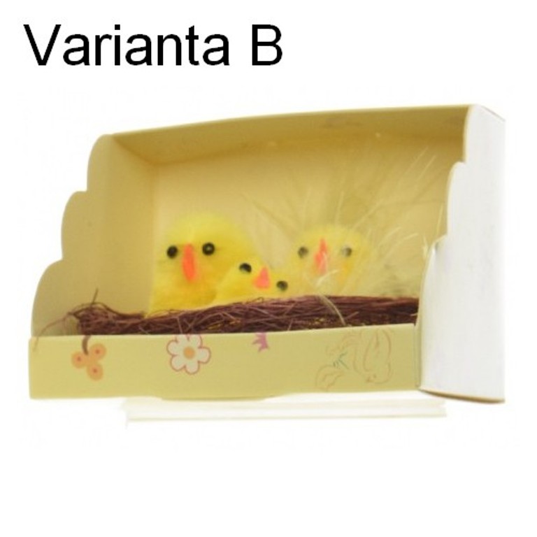 Kuře v hnízdě žinylka 6 cm mix tvarů-1