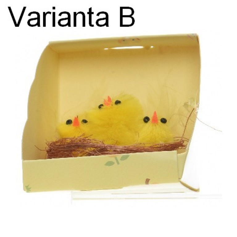 Kuře v hnízdě žinylka mix 5cm-1