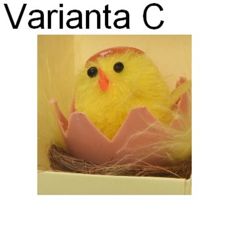 Kuře v hnízdě žinylka mix 5cm-2