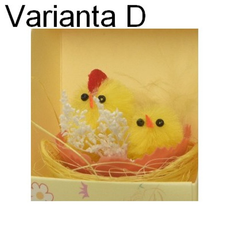 Kuře v hnízdě žinylka mix 5cm-3