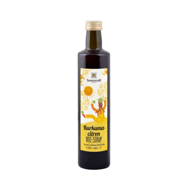 Sirupy, koncentráty, mošty - Kurkuma-citron ovocný koncentrát 250ml Sonnentor