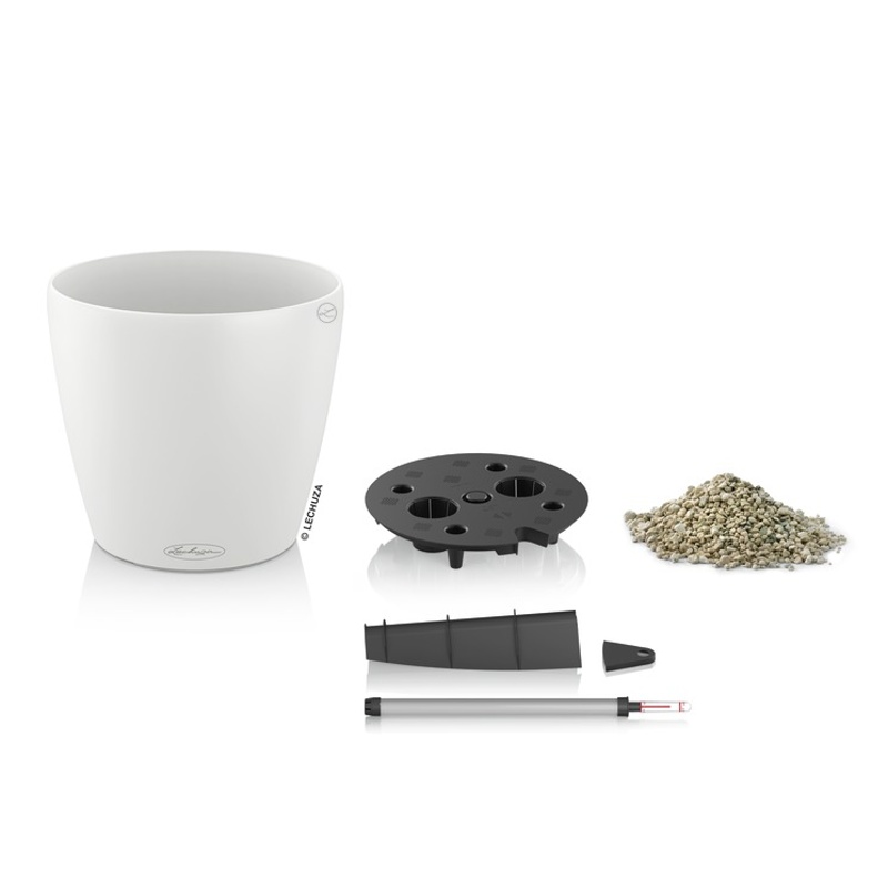 Květináč CLASSICO Color komplet set bílá 28cm-0