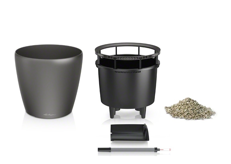 Květináč CLASSICO LS komplet set 28cm antracit-0