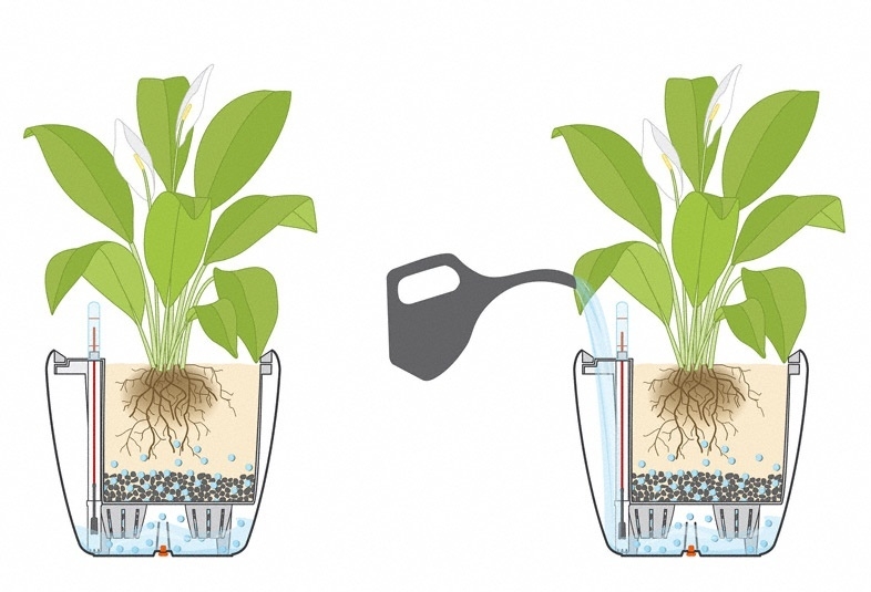 Květináč CLASSICO LS komplet set 43cm černá-3