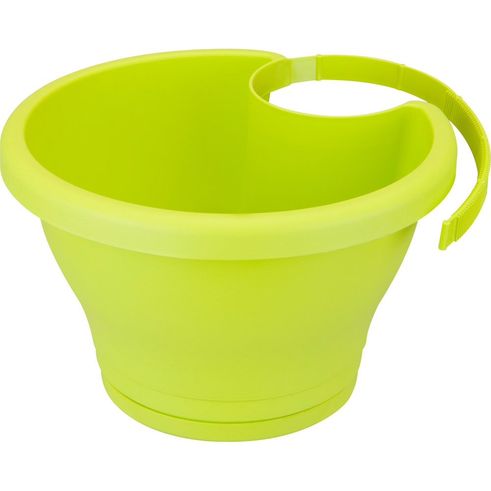 Plastové květináče - Květináč Corsica Drainpipe clicker lime green ELHO