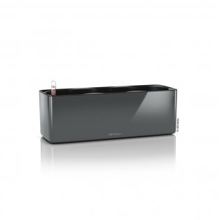 Květináče - Květináč CUBE Glossy Triple komplet set antracit 40cm