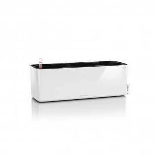 Květináče - Květináč CUBE Glossy Triple komplet set bílá 40cm