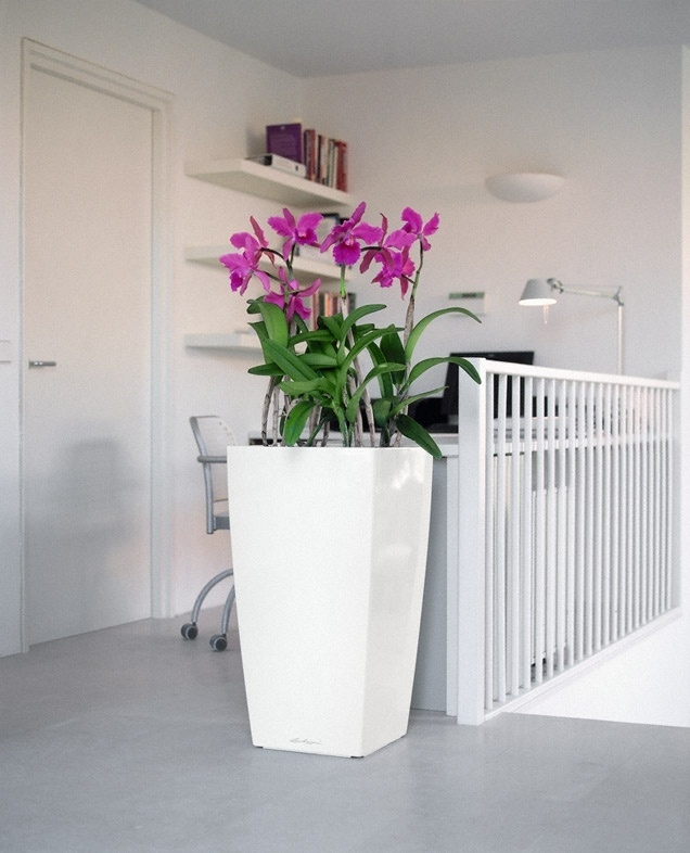 Květináč CUBICO komplet set 22cm červená-4