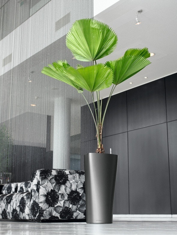 Květináč DELTA komplet set 40cm antracit-2