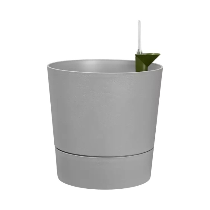 Plastové květináče - Květináč Elho samozavlažovací Greensense Aqua Care Round l.concrete 30cm