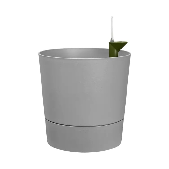 Plastové květináče - Květináč Elho samozavlažovací Greensense Aqua Care Round l.concrete 43cm