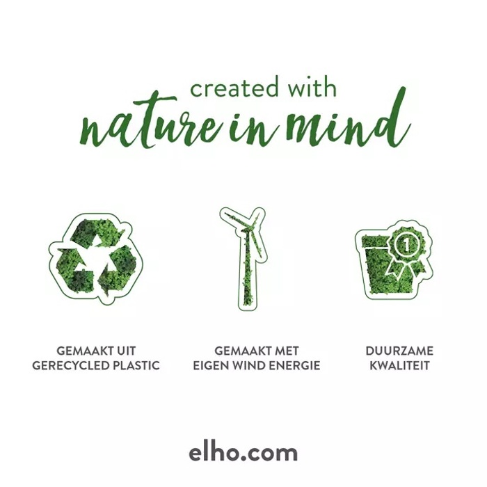 Květináč Elho samozavlažovací Greensense Aqua Care Square charcoal grey 30x30cm-1