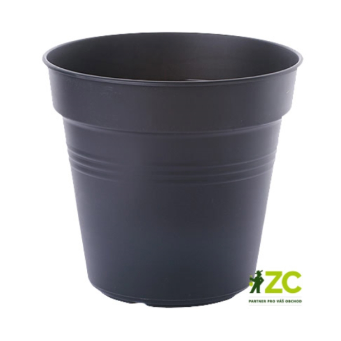 Květináče - Květináč Green Basics living black ELHO 24cm