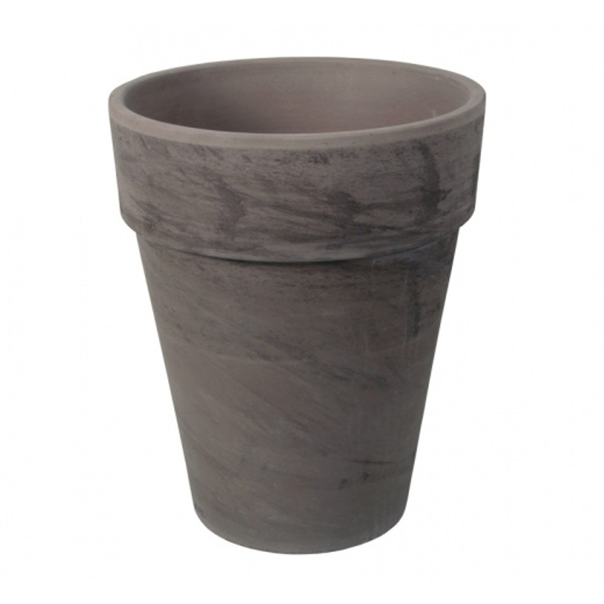 Keramické květináče - Květináč hliněný IRIS čedičový 45cm