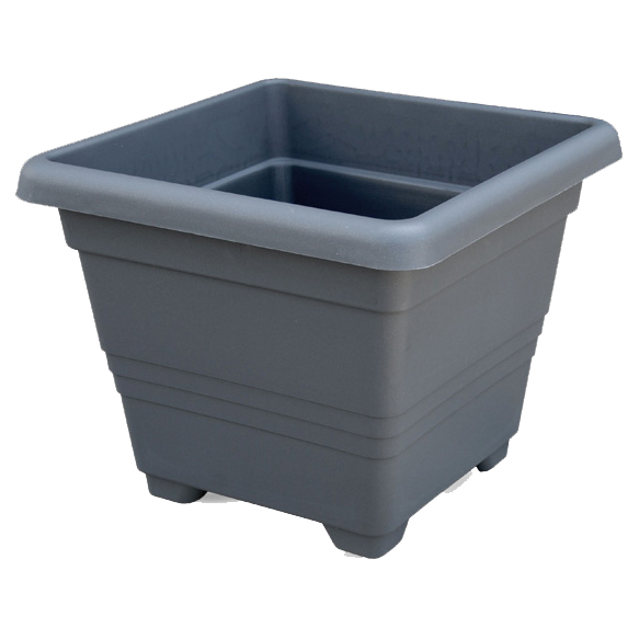 Květináče - Květináč hranatý samozavl. Bergamot 50cm antracit